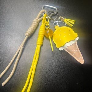 Yellow Ice Cream Bag Charm